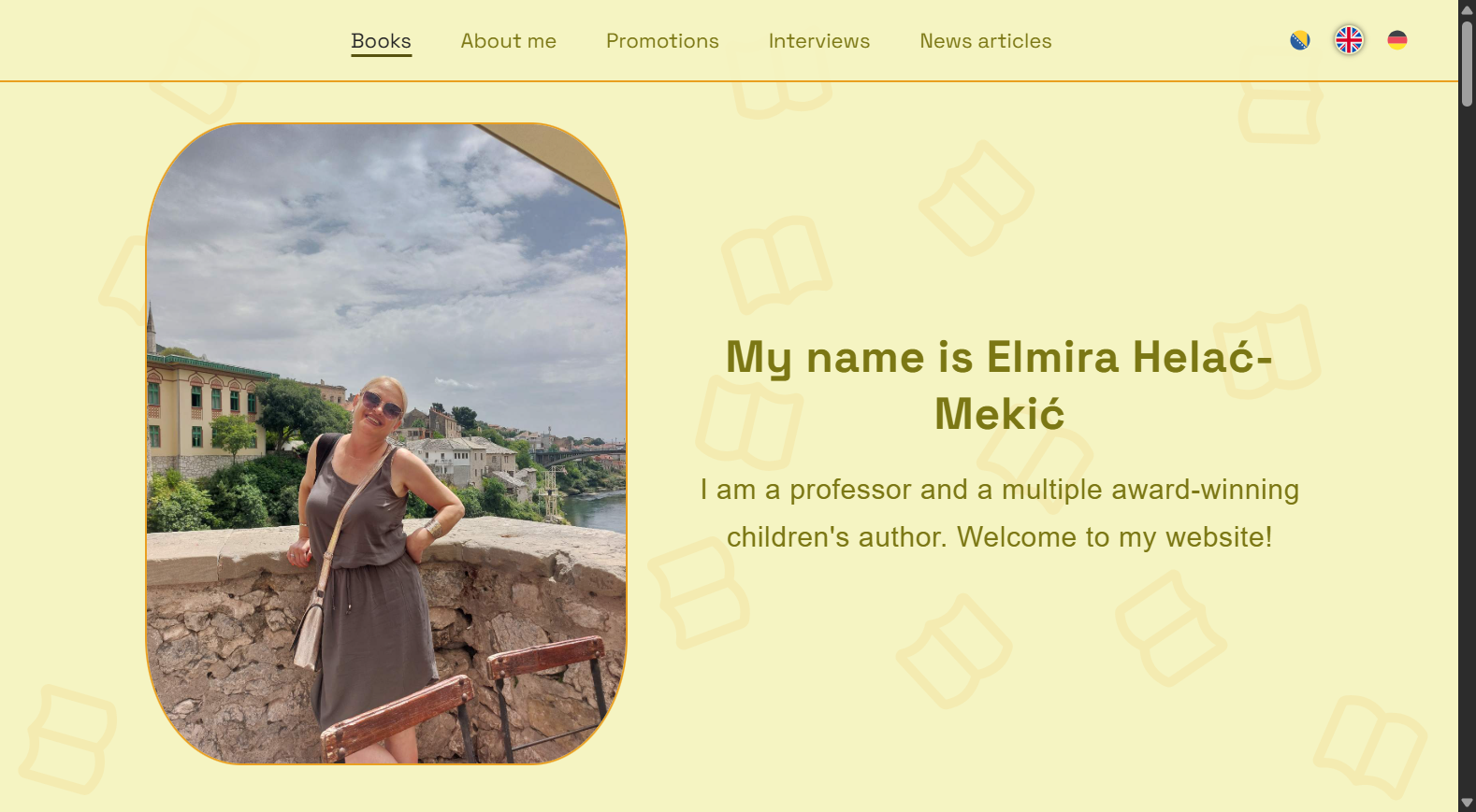 Elmira Helac-Mekic Portfolio - Desktop View
